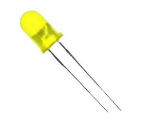 Imagem de um LED amarelo